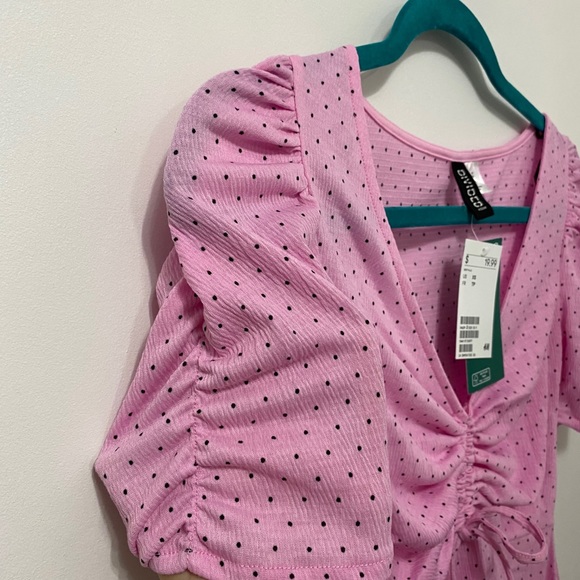 BRAND NEW H&M Pink Polka Dot Dress - Picture 5 of 6